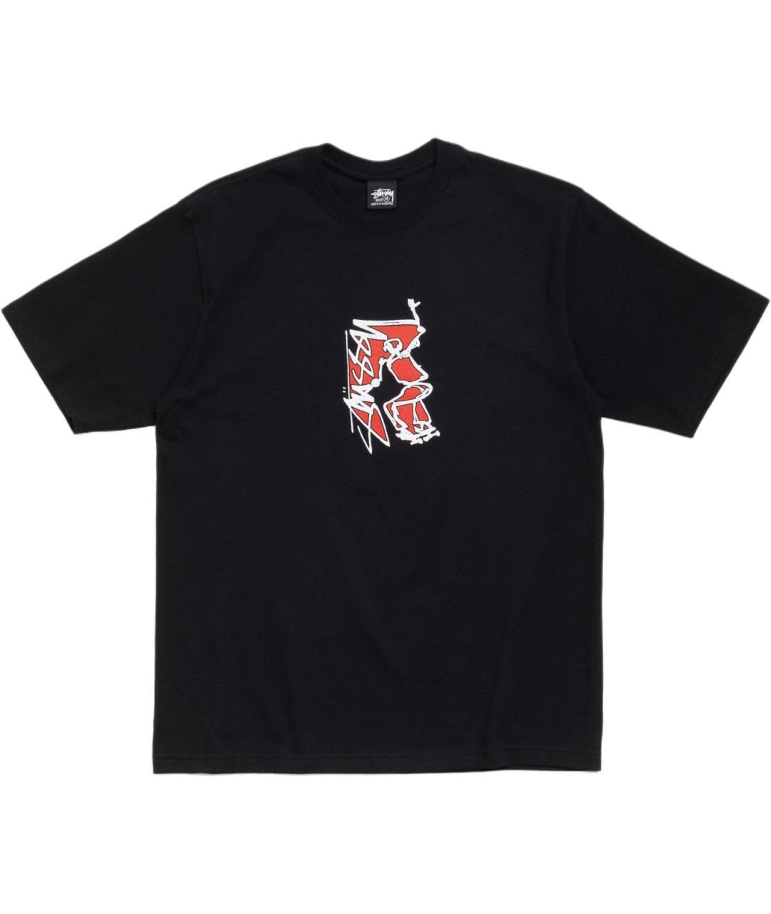 STUSSY Черная футболка, фото 1