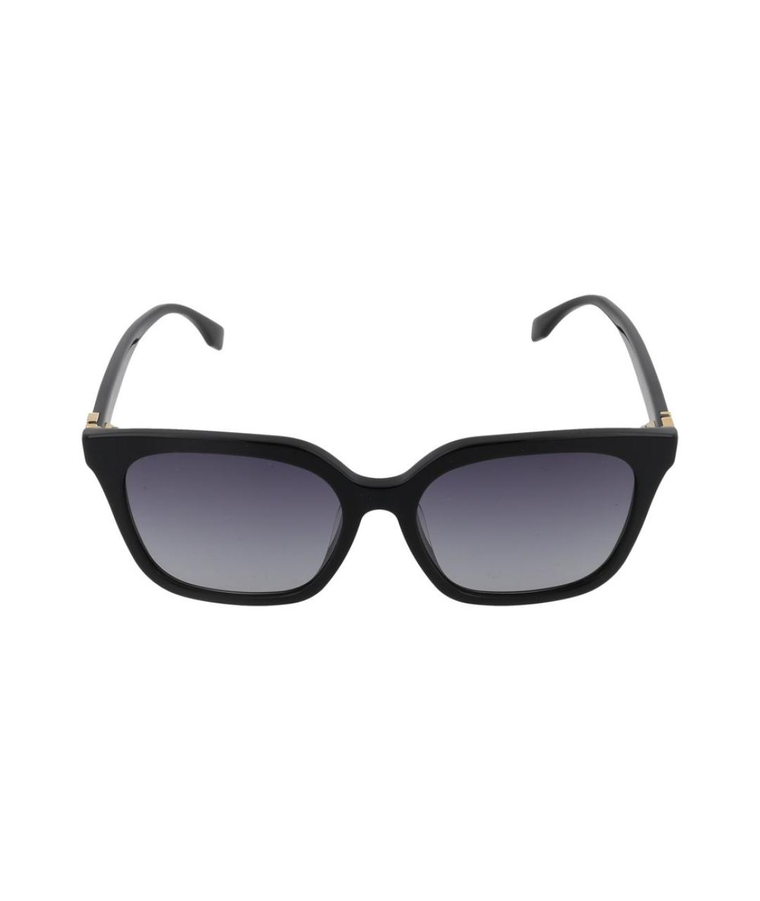 FENDI Черные пластиковые солнцезащитные очки, фото 1