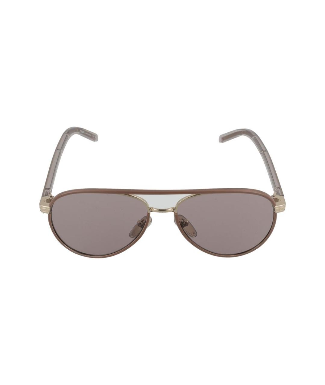 PRADA Золотые солнцезащитные очки, фото 1