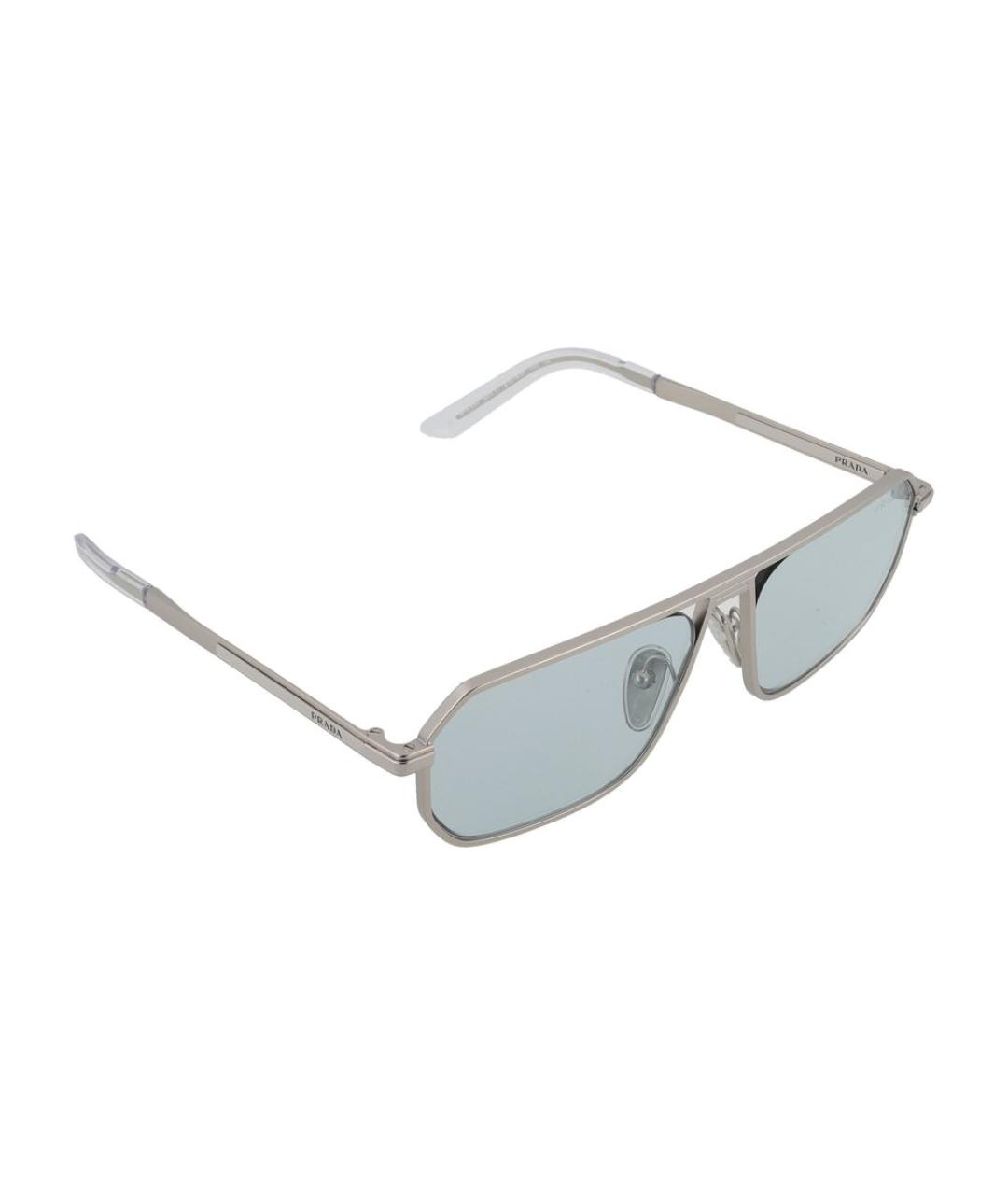 PRADA Серебряные солнцезащитные очки, фото 4