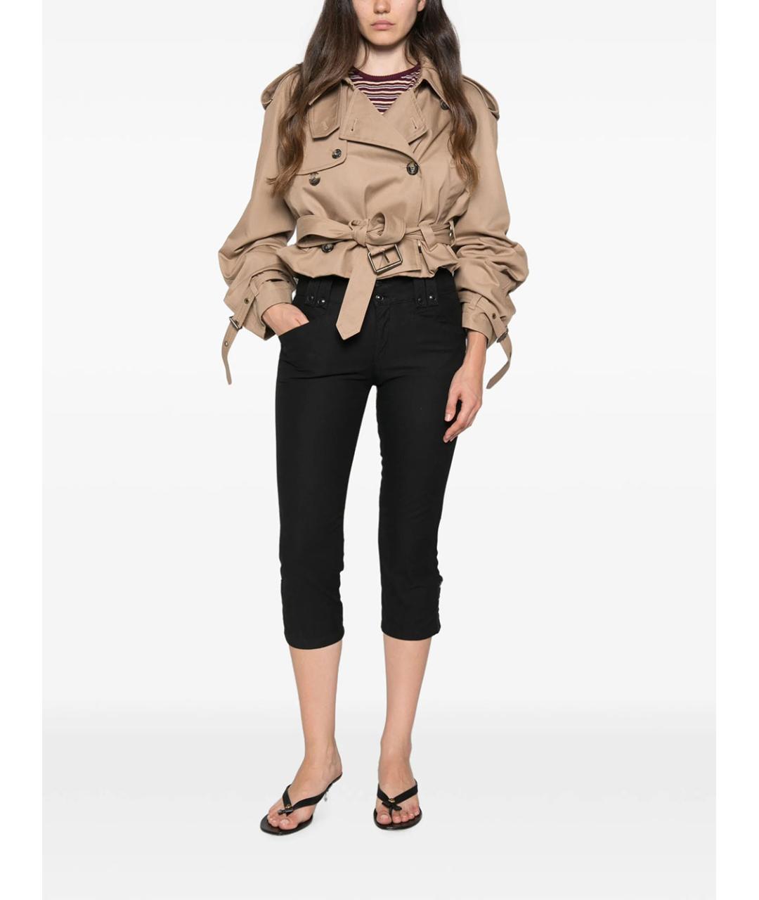 ISABEL MARANT Черные хлопковые капри, фото 2