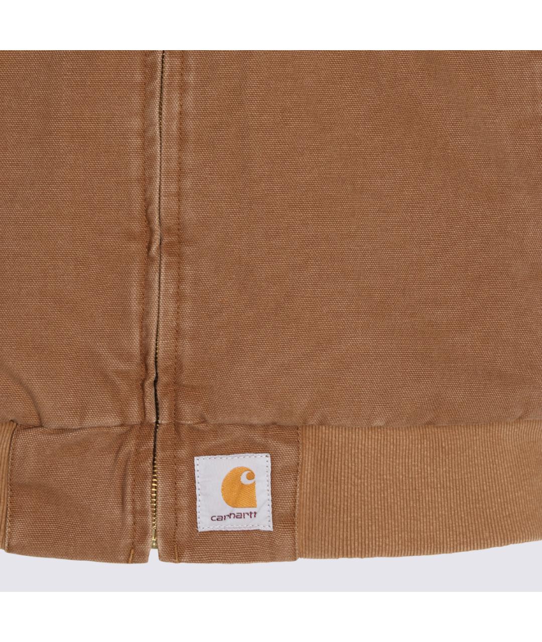 CARHARTT WIP Коричневая хлопковая куртка, фото 3