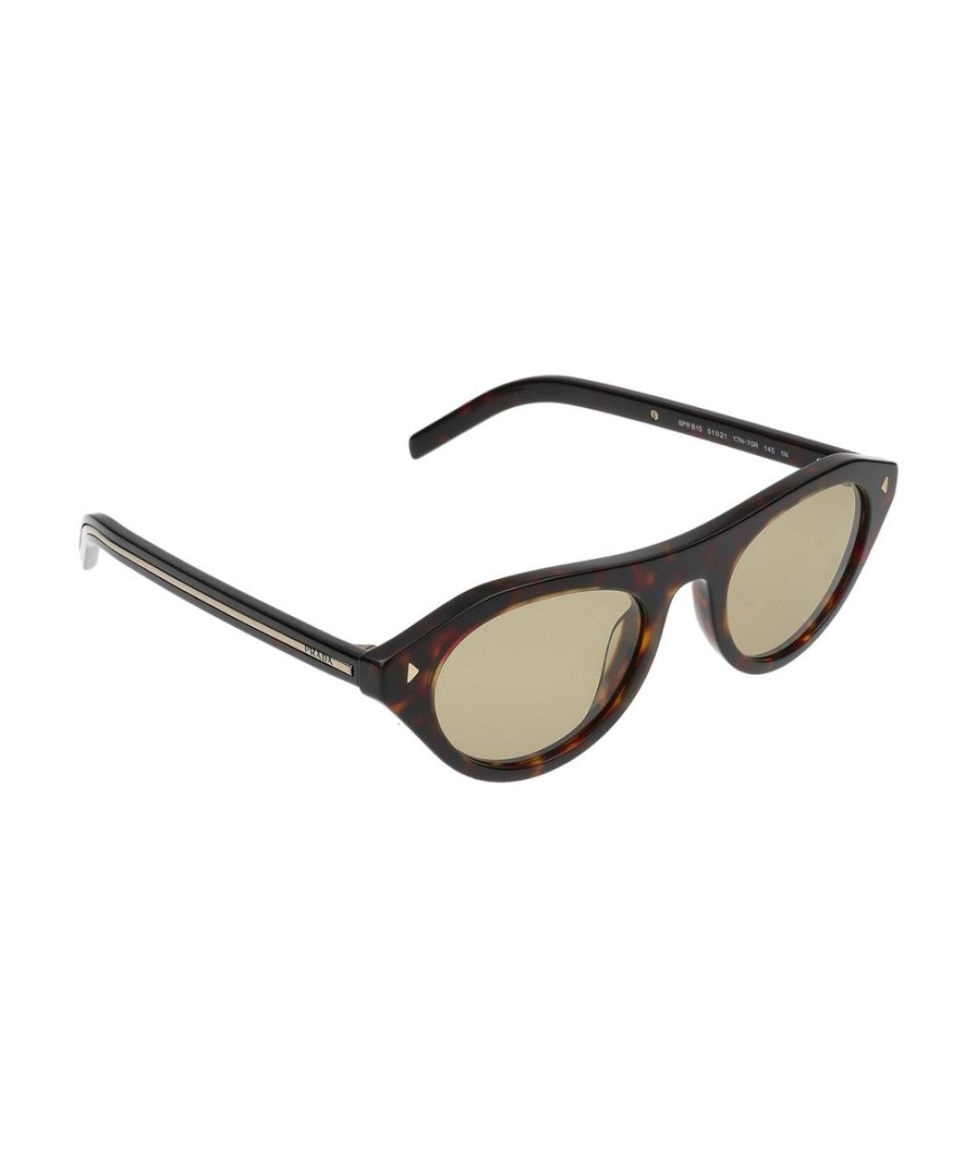 PRADA Коричневые солнцезащитные очки, фото 4