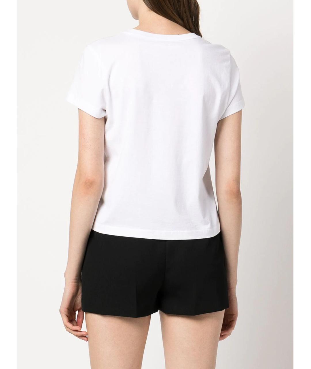 ALEXANDER WANG Белая хлопковая футболка, фото 2