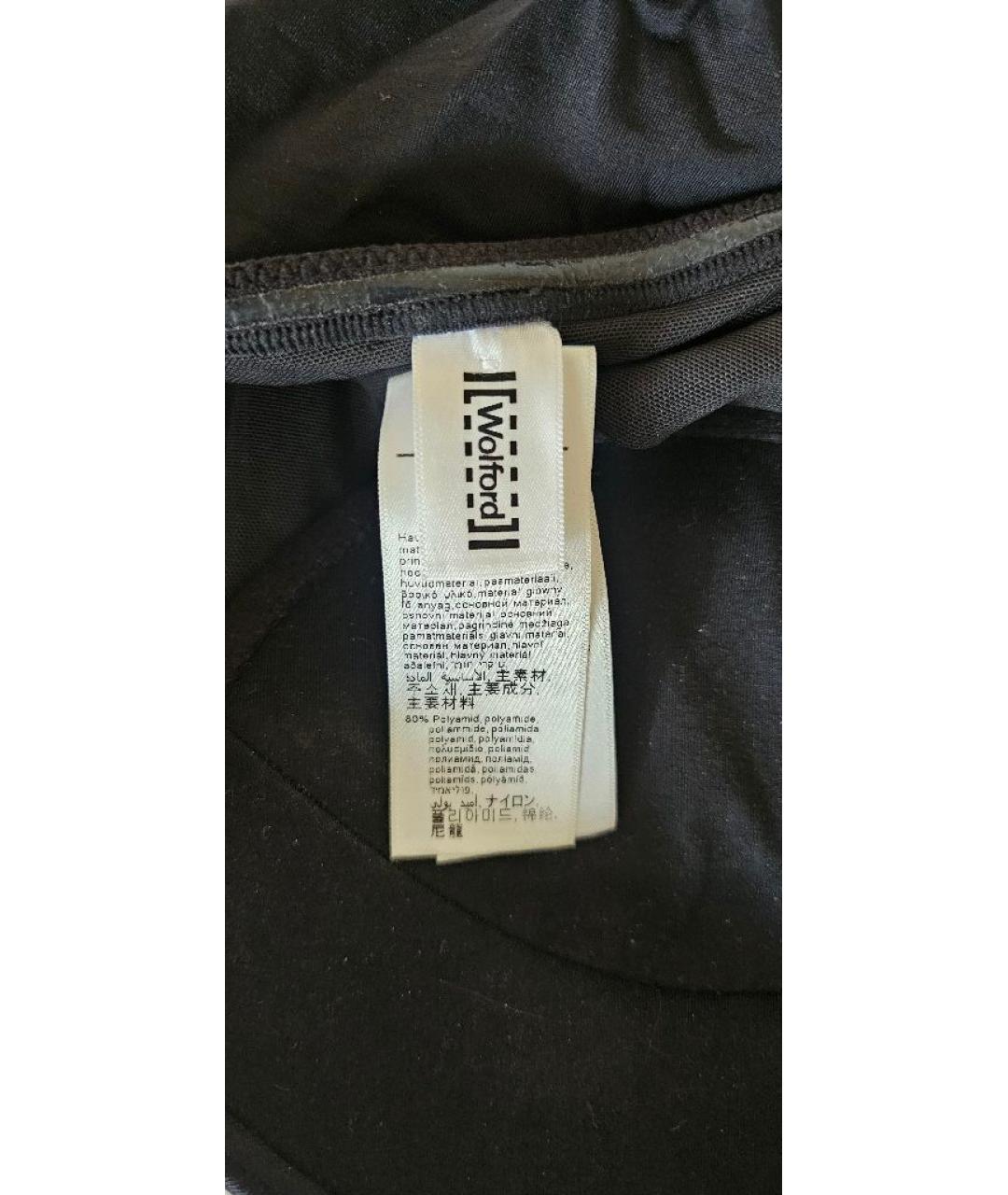 WOLFORD Черное полиэстеровое боди, фото 4