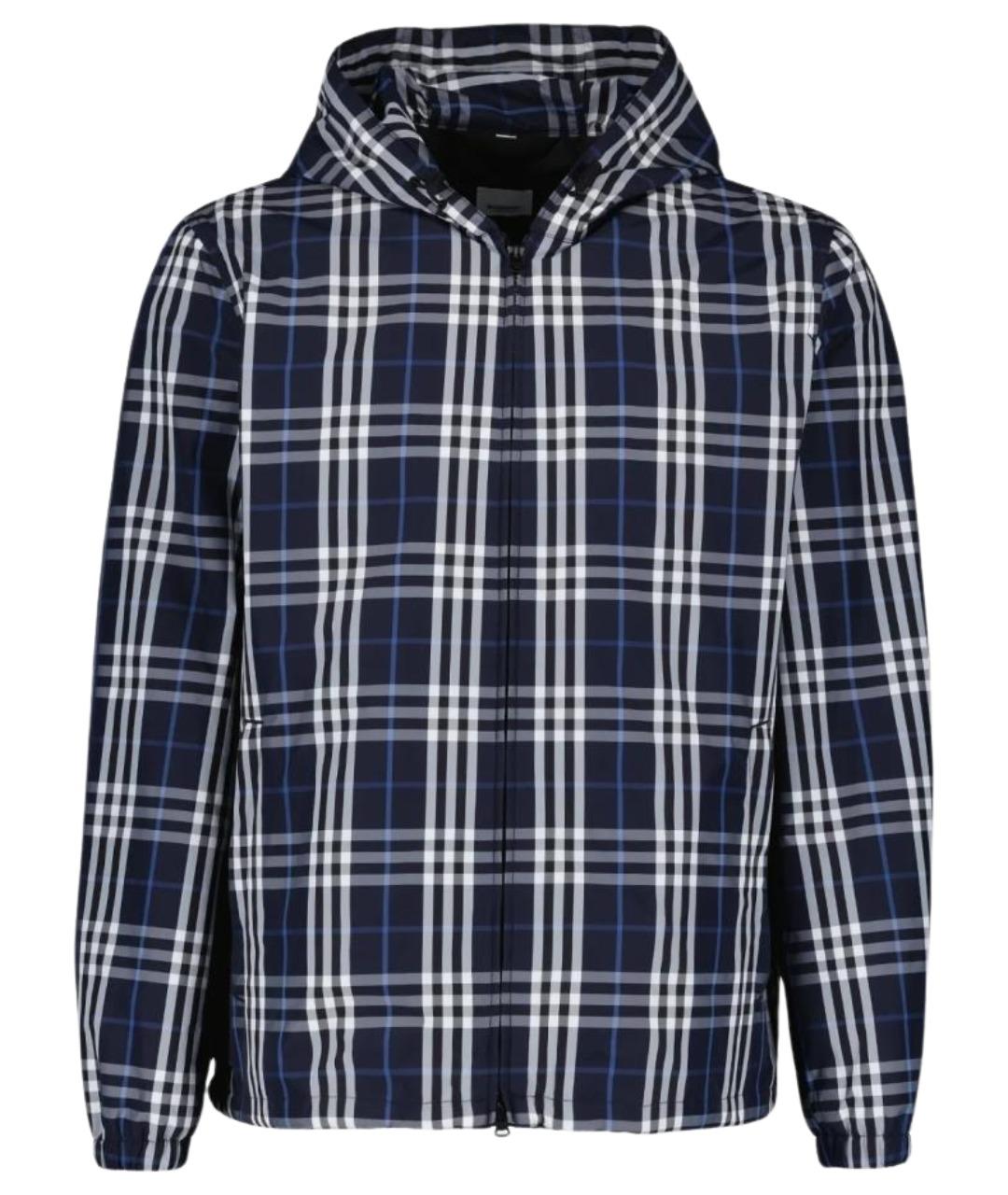 BURBERRY Темно-синяя нейлоновая куртка, фото 1