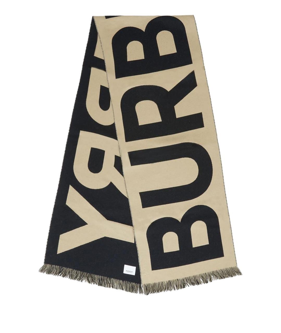 BURBERRY Бежевый шарф, фото 1