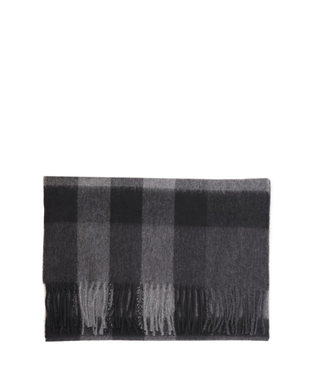 BURBERRY Серый шарф, фото 2