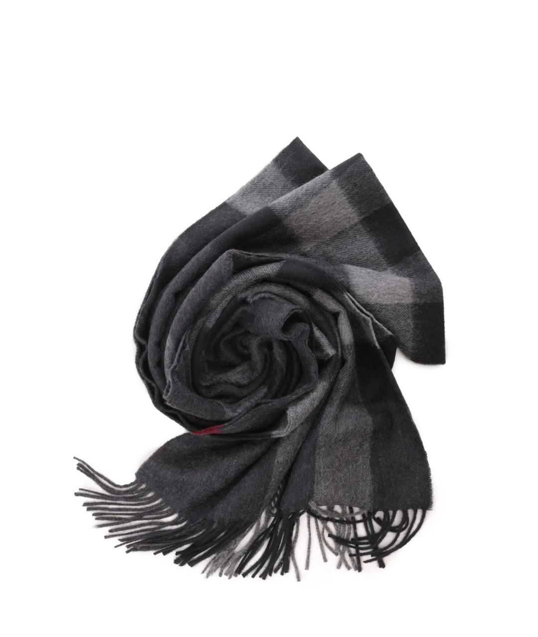 BURBERRY Серый шарф, фото 1