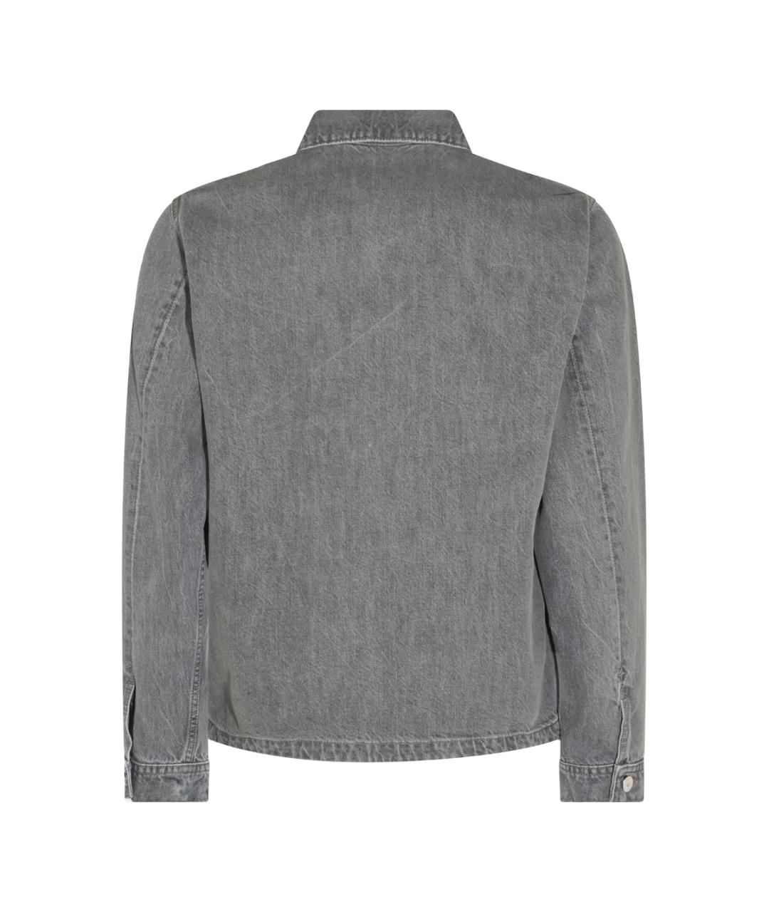 STONE ISLAND Серая хлопковая куртка, фото 2