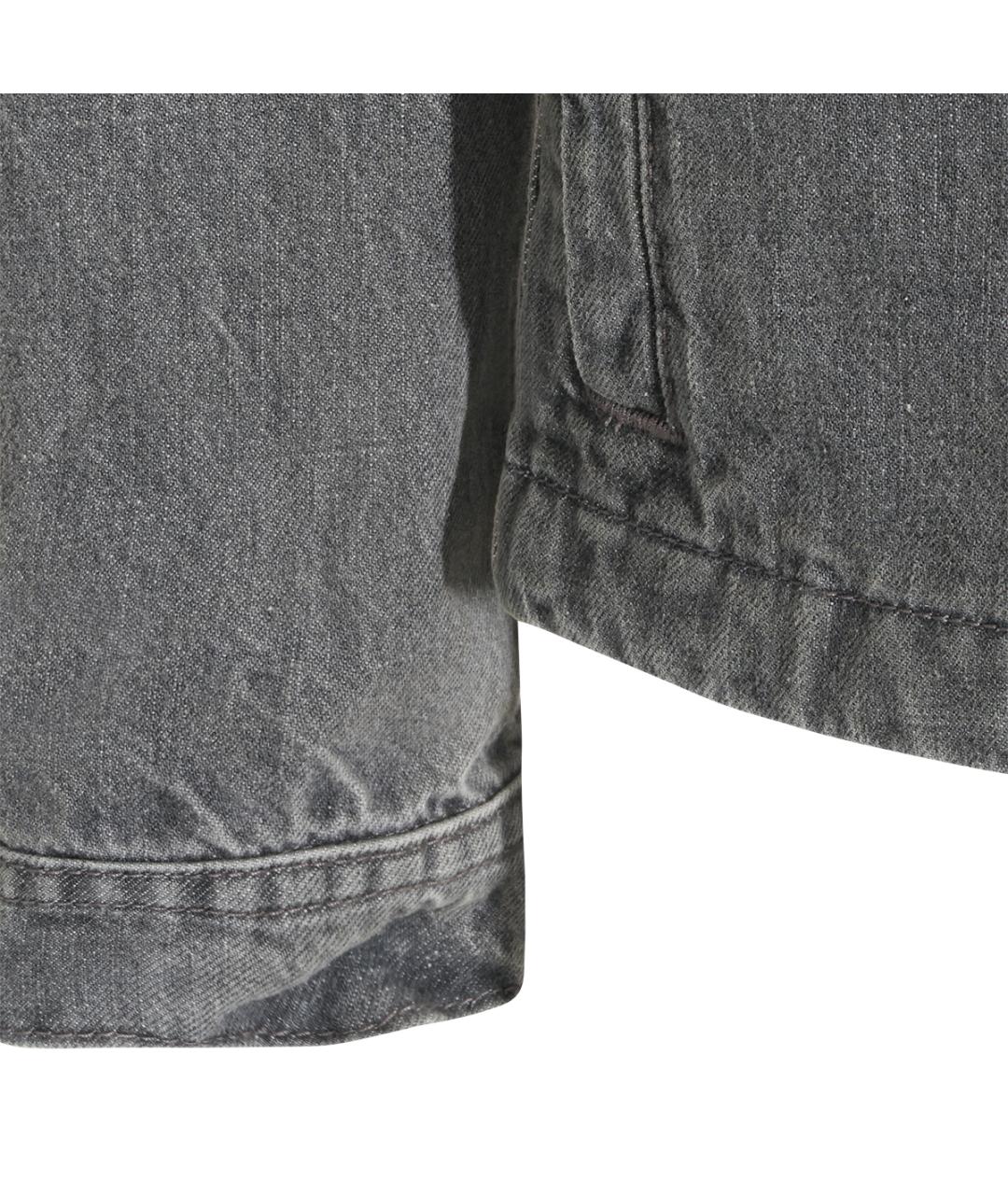 STONE ISLAND Серая хлопковая куртка, фото 4