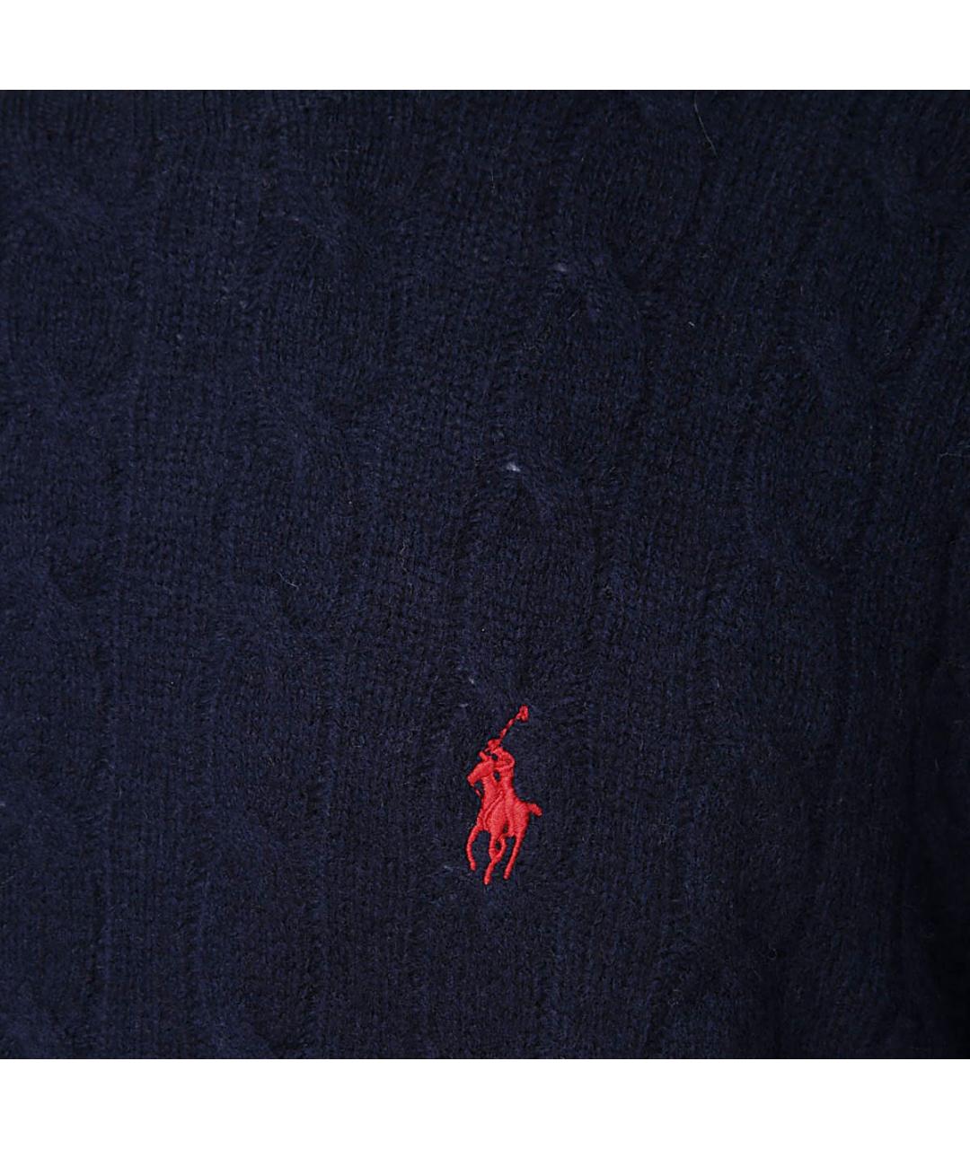 POLO RALPH LAUREN Синий шерстяной джемпер / свитер, фото 3