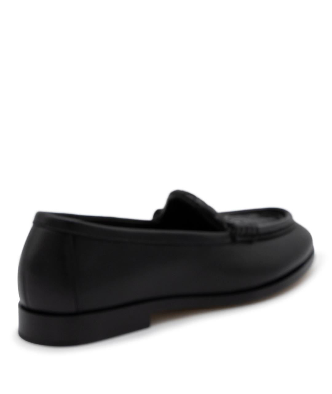 BOTTEGA VENETA Черные кожаные лоферы, фото 3