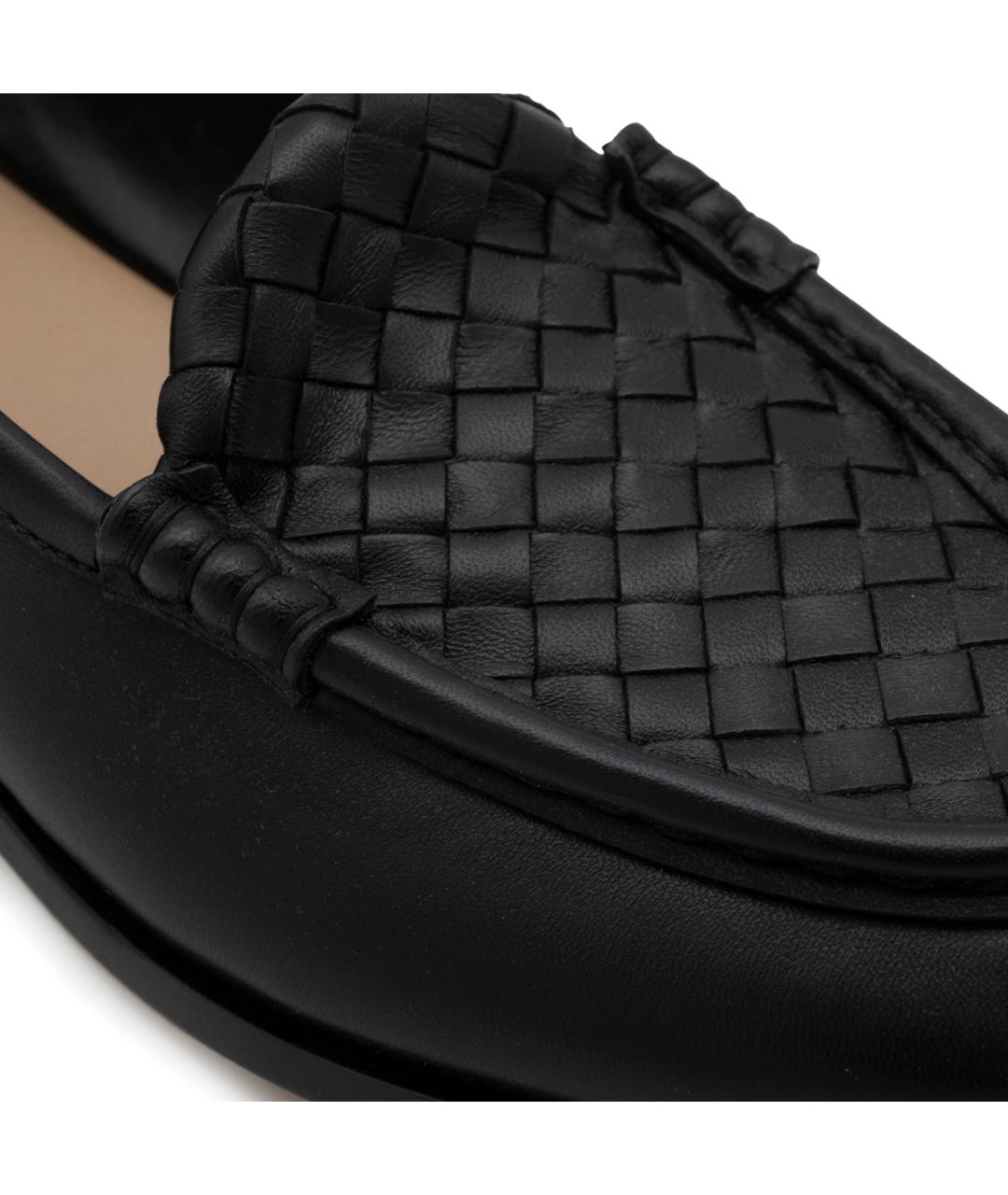BOTTEGA VENETA Черные кожаные лоферы, фото 4