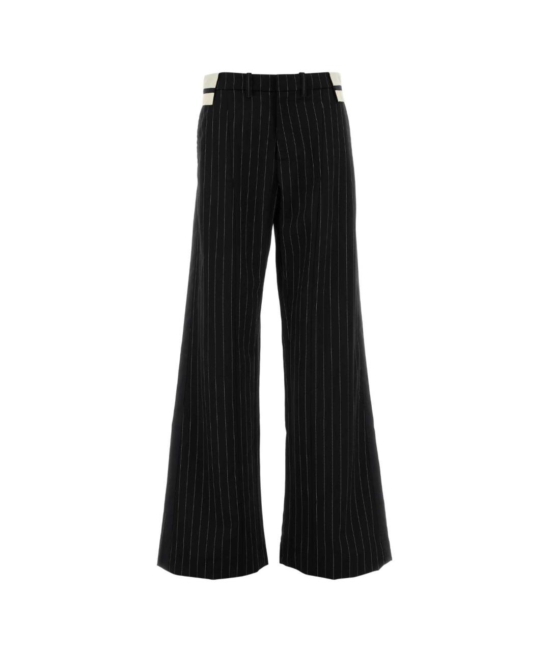 JEAN PAUL GAULTIER Мульти шерстяные прямые брюки, фото 1