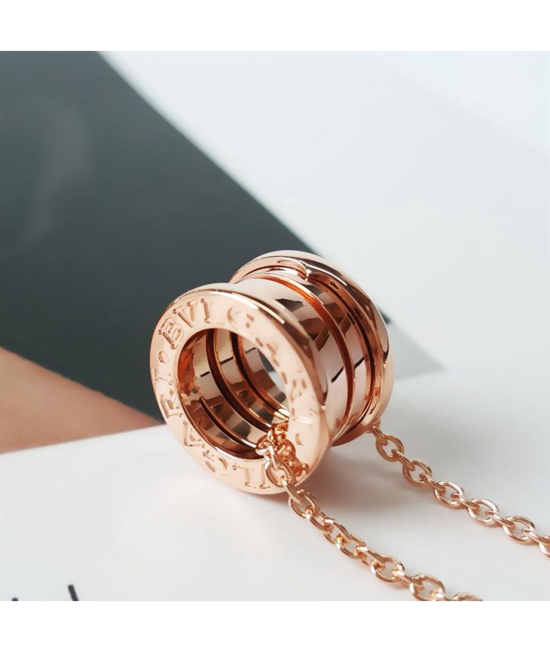 BVLGARI Золотая подвеска из розового золота, фото 6