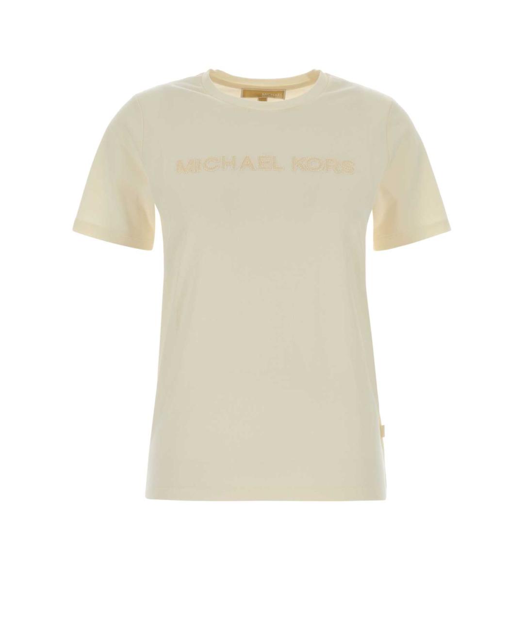 MICHAEL KORS Желтая хлопковая футболка, фото 1