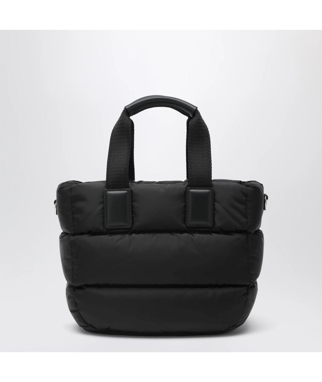 MONCLER Черная нейлоновая сумка с короткими ручками, фото 4