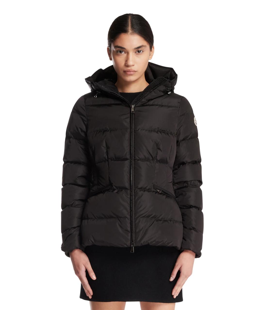 MONCLER Черный пуховик, фото 3