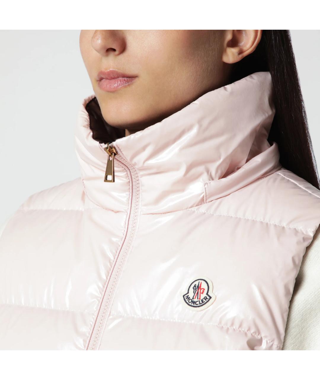 MONCLER Розовый жилет, фото 6