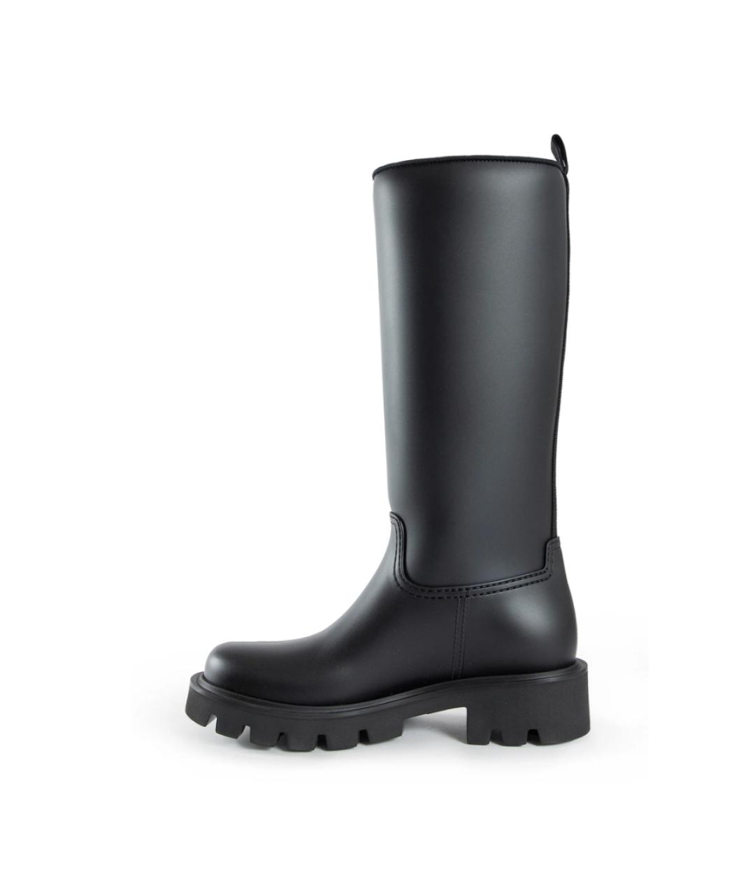 MONCLER Черные резиновые сапоги, фото 4