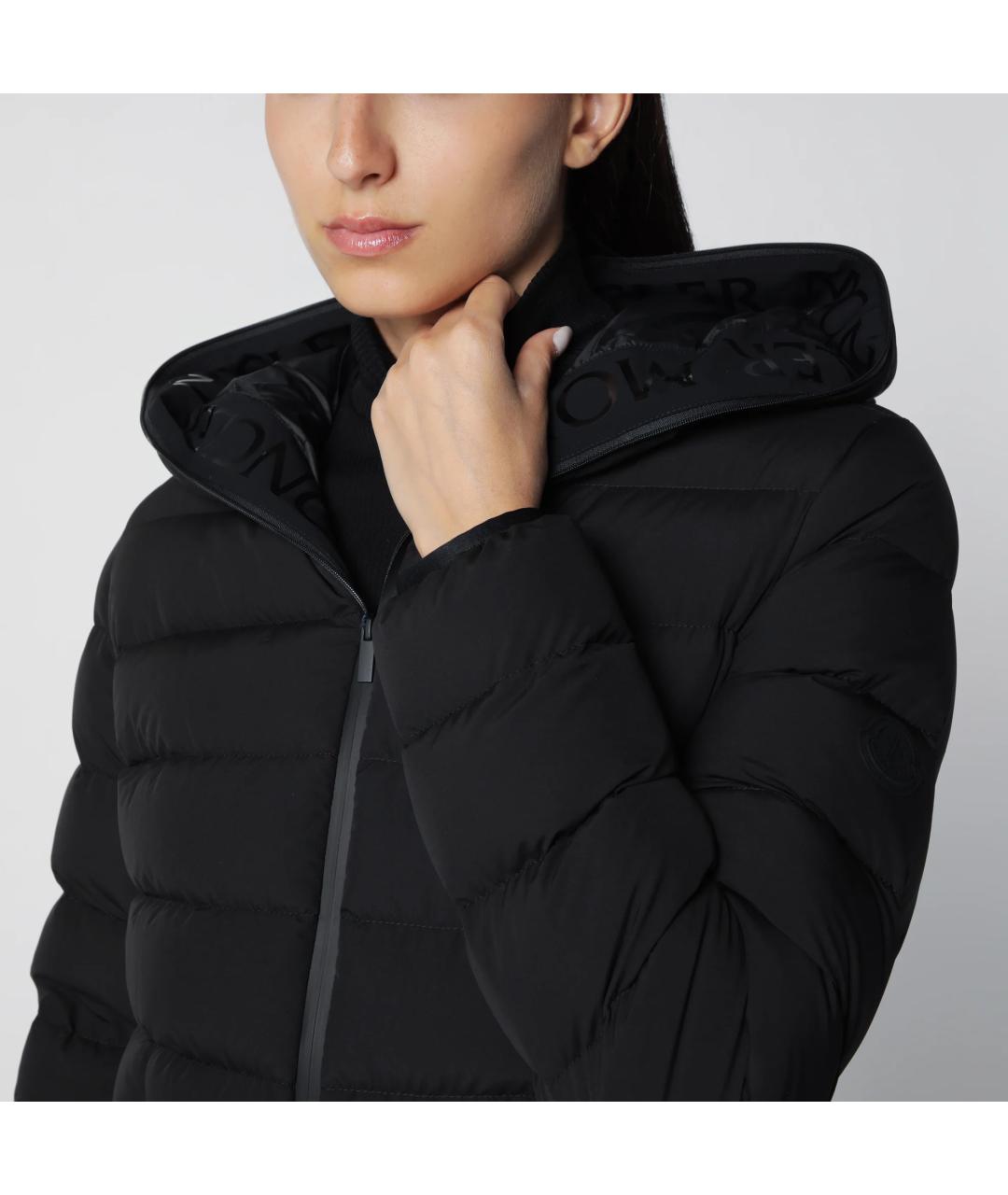 MONCLER Черный пуховик, фото 5