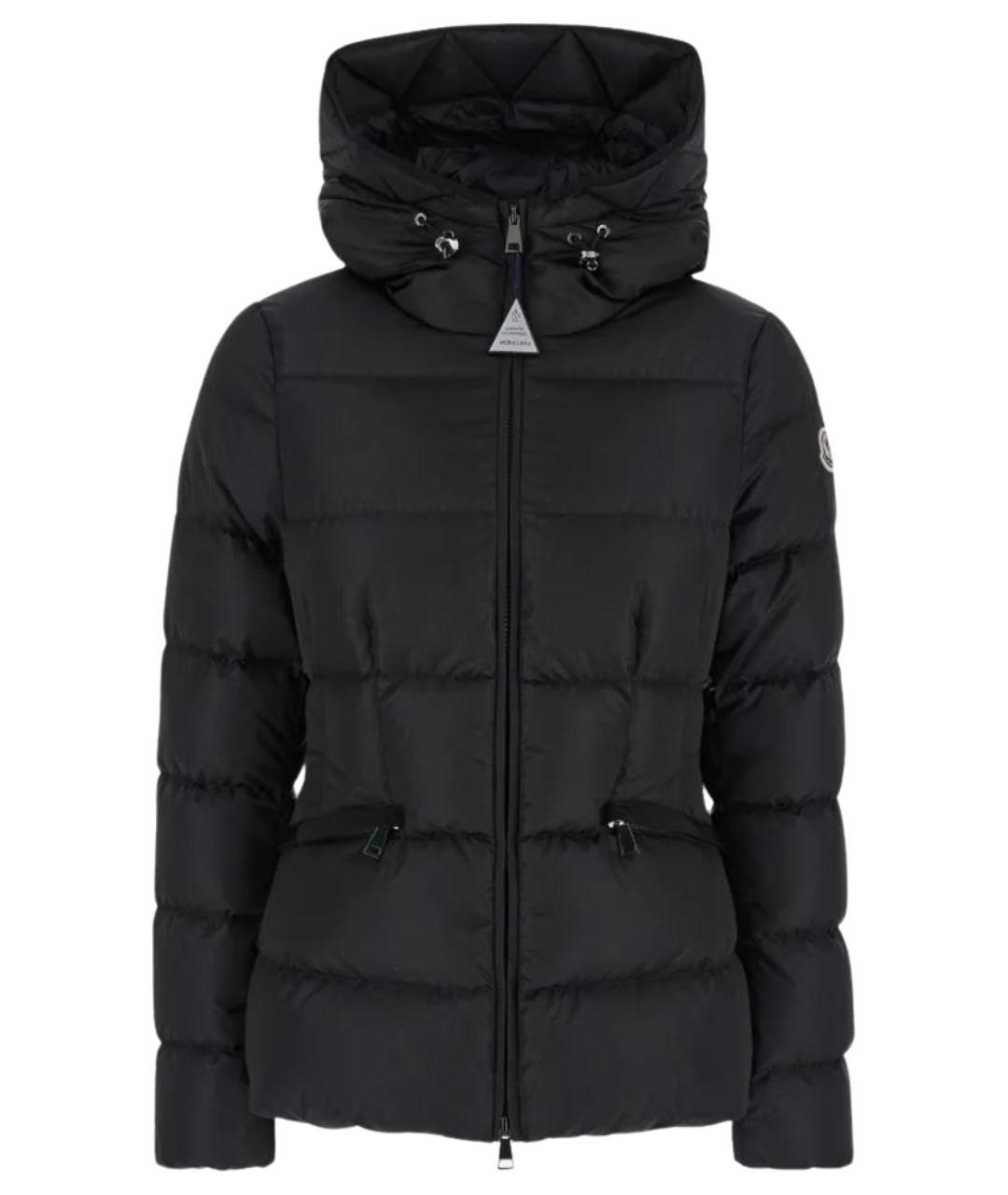 MONCLER Черный пуховик, фото 1