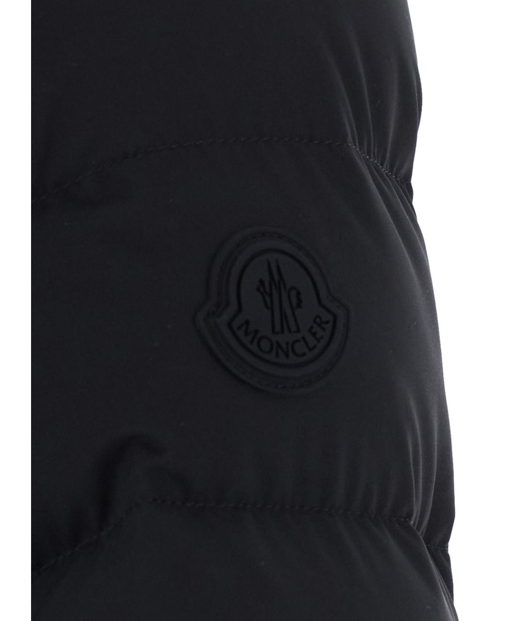MONCLER Черный пуховик, фото 3