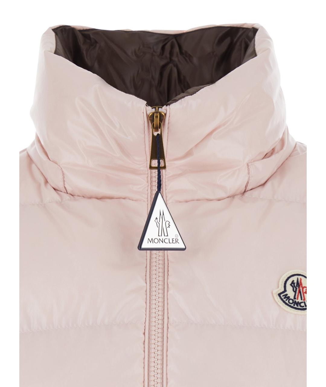 MONCLER Розовый жилет, фото 3