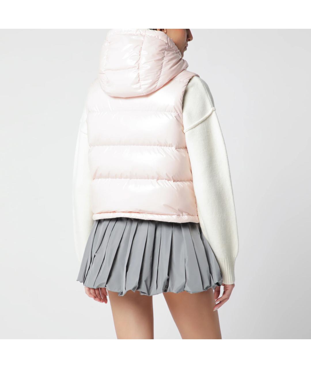 MONCLER Розовый жилет, фото 5