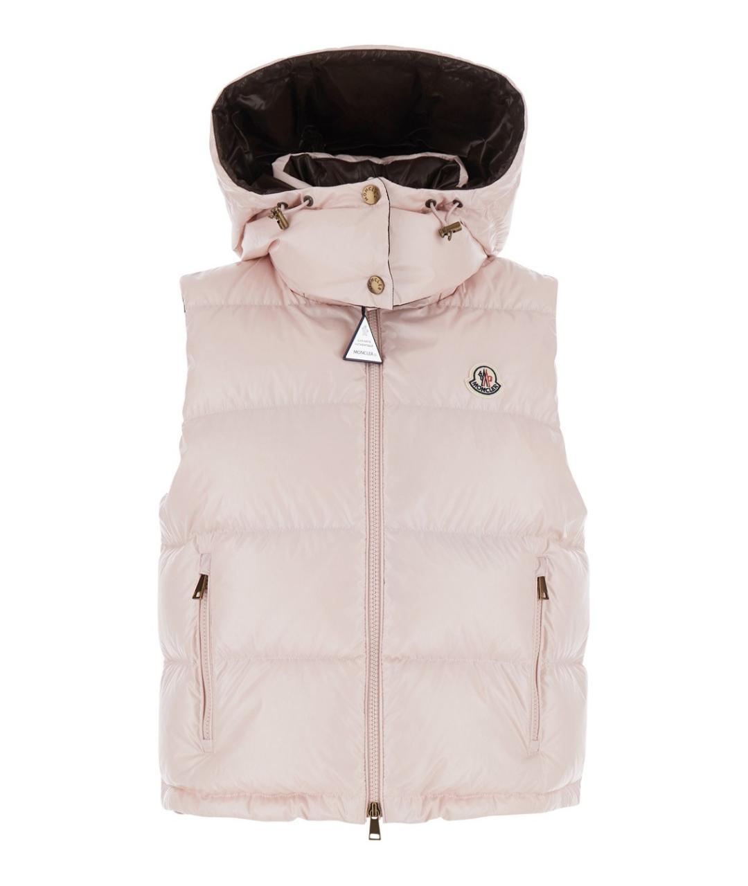 MONCLER Розовый жилет, фото 1