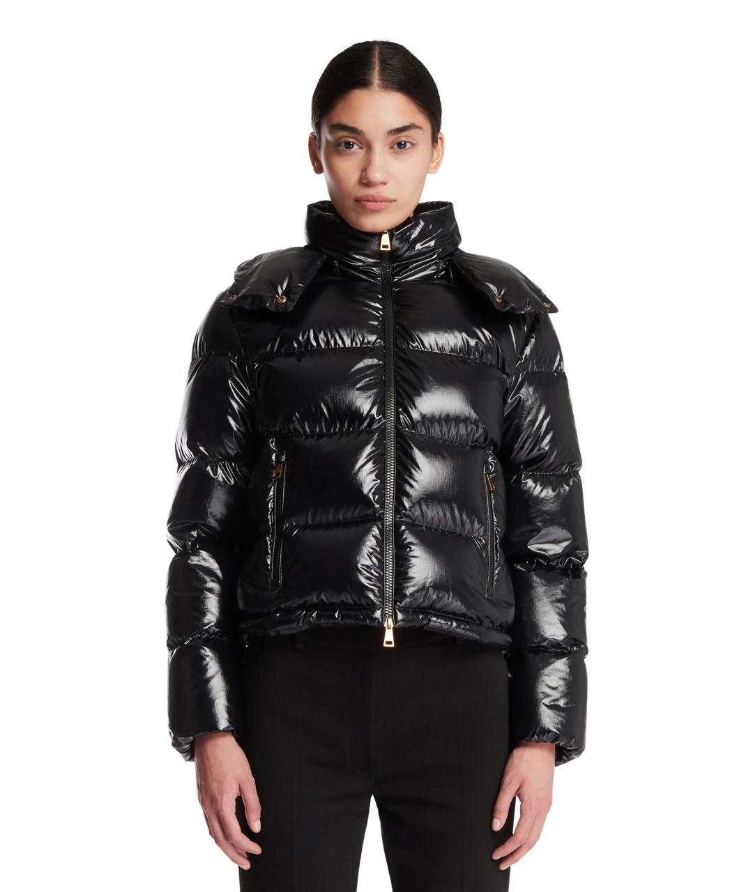 MONCLER Черный пуховик, фото 2
