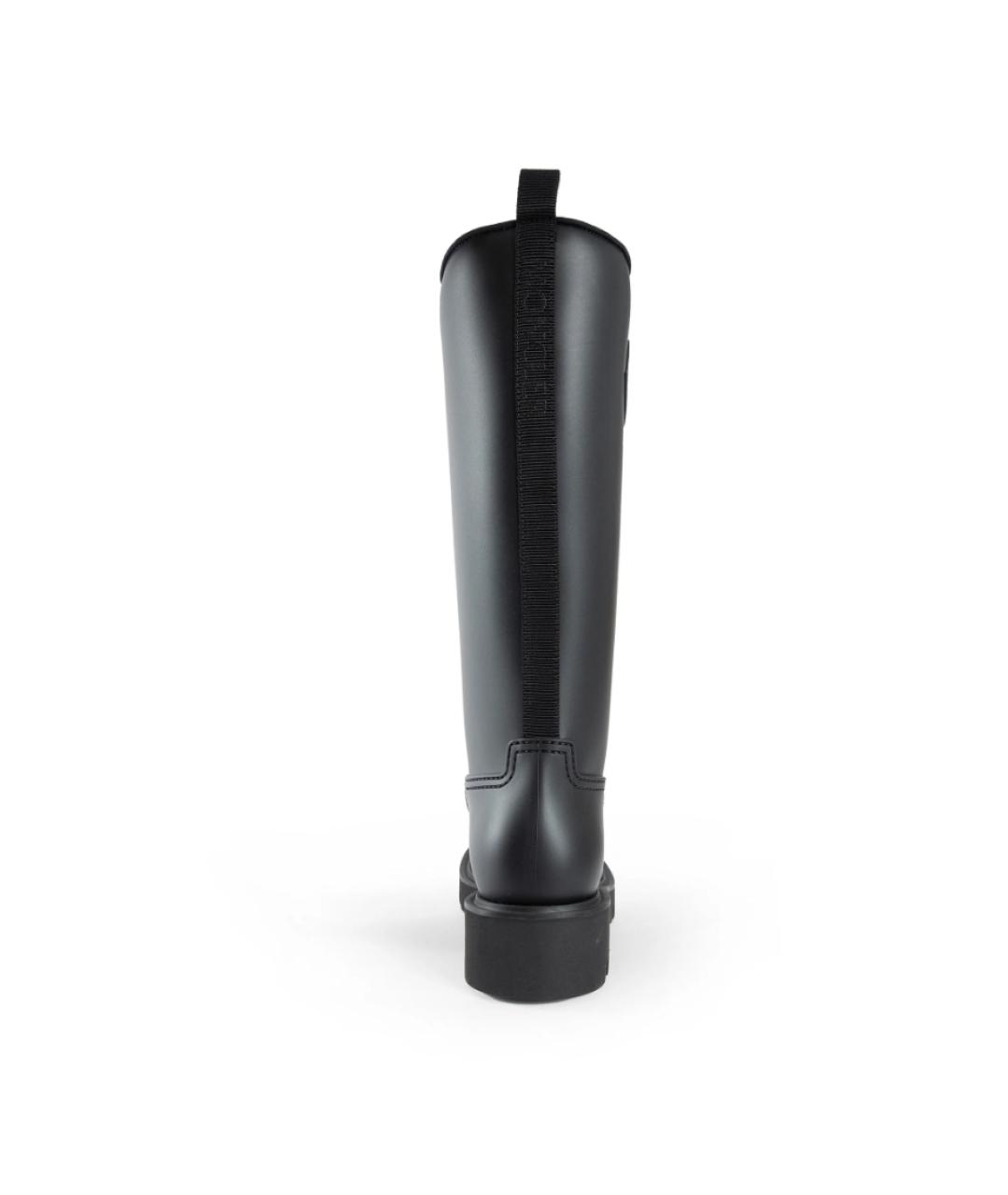 MONCLER Черные резиновые сапоги, фото 3