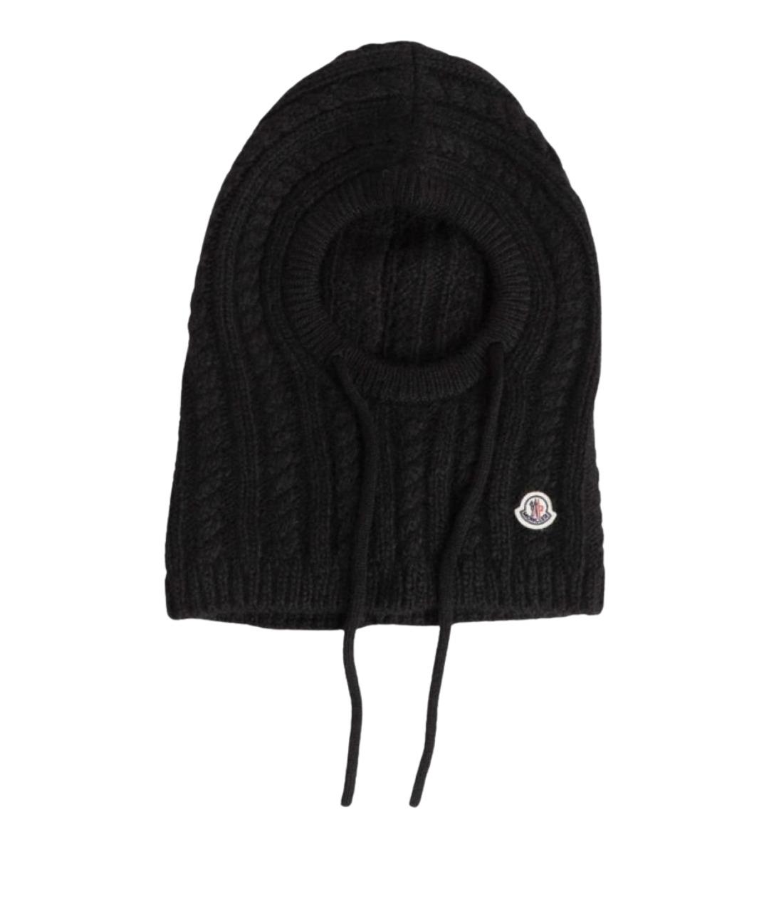 MONCLER Черная шапка, фото 1