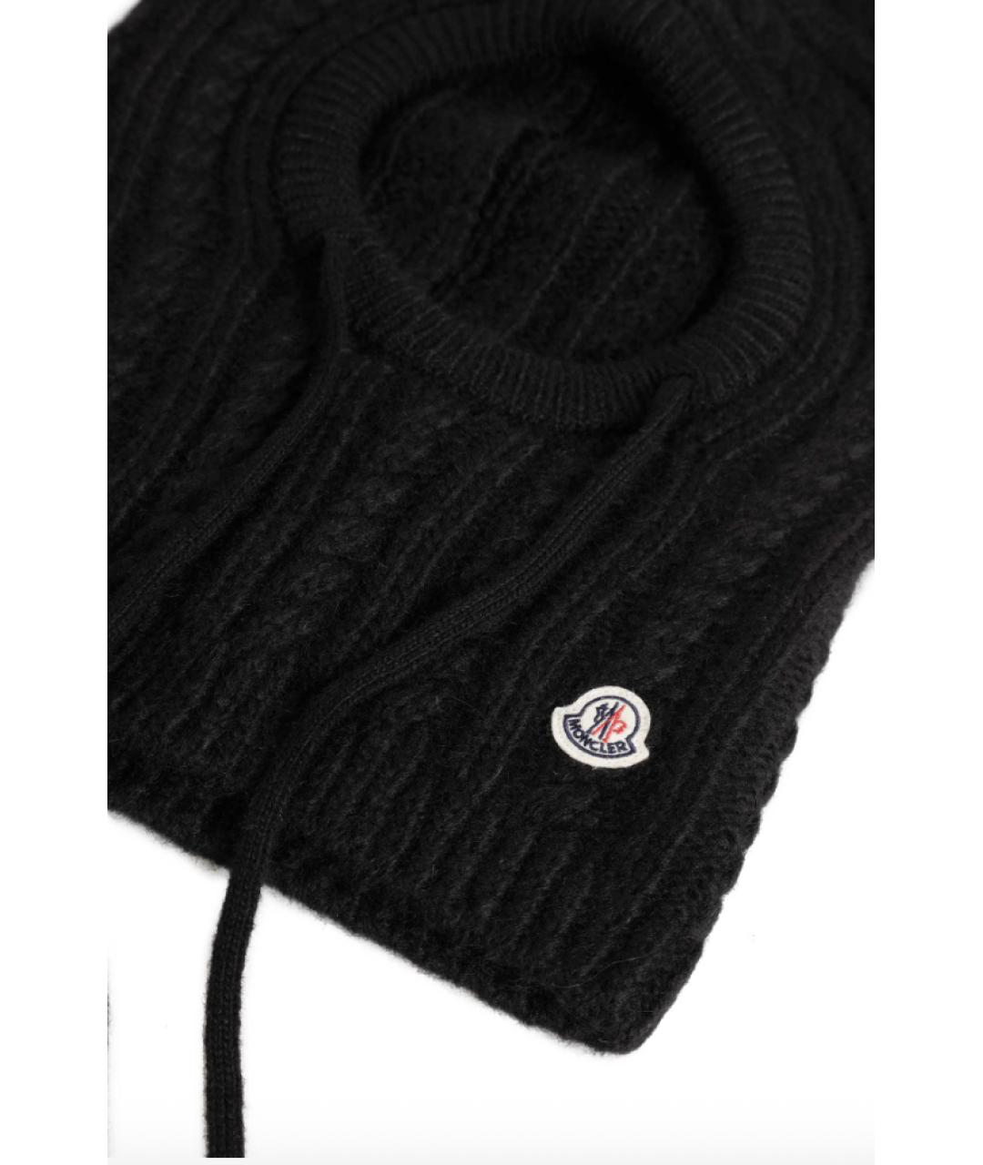 MONCLER Черная шапка, фото 2