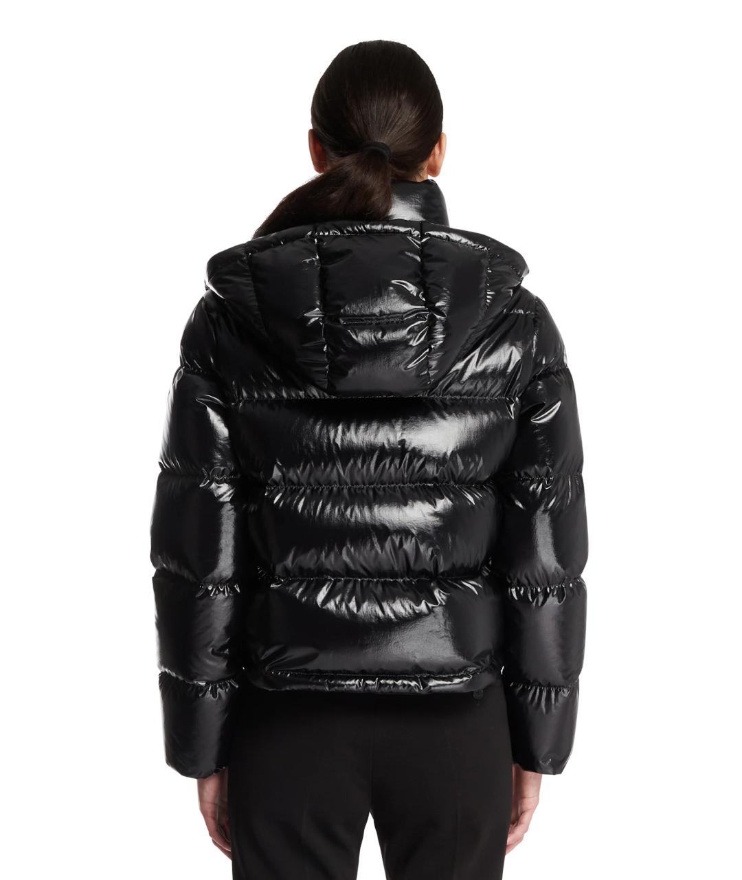 MONCLER Черный пуховик, фото 5