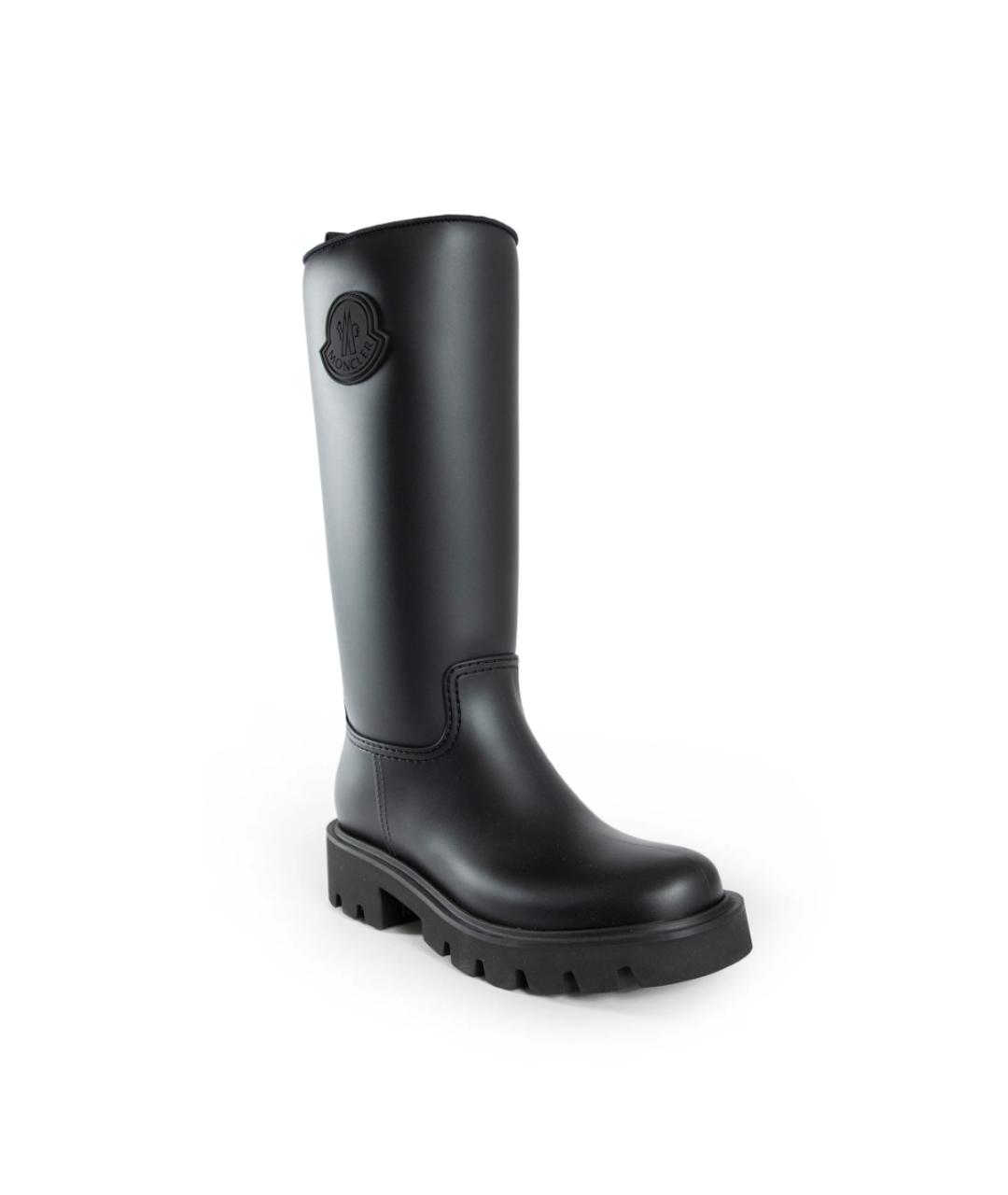MONCLER Черные резиновые сапоги, фото 2