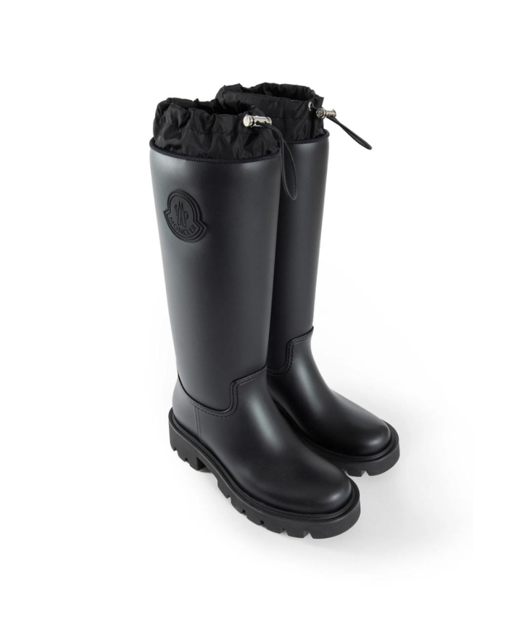 MONCLER Черные резиновые сапоги, фото 6