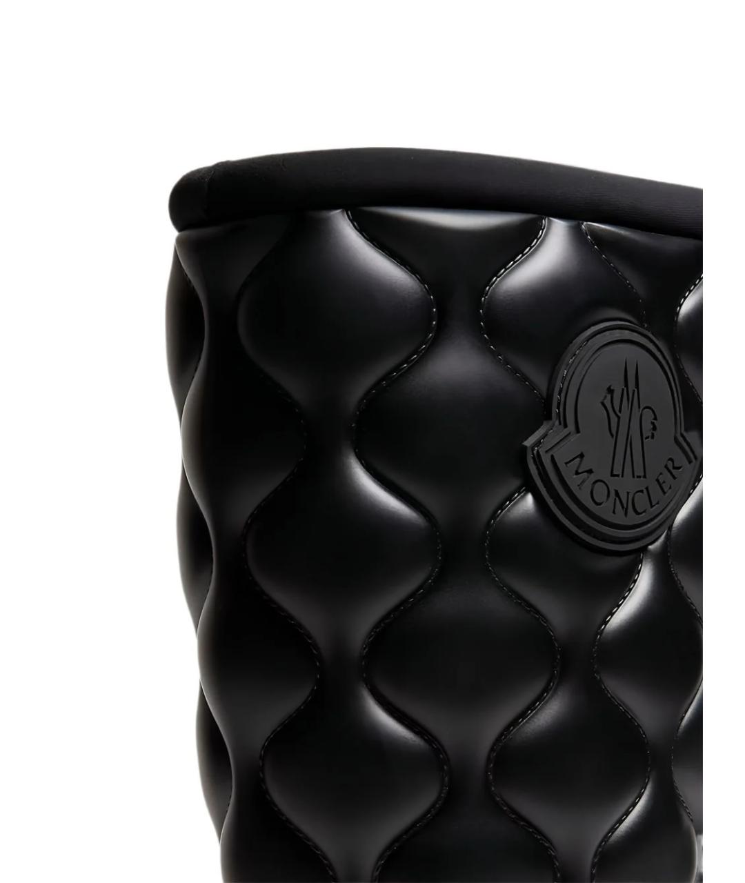 MONCLER Черные резиновые сапоги, фото 4