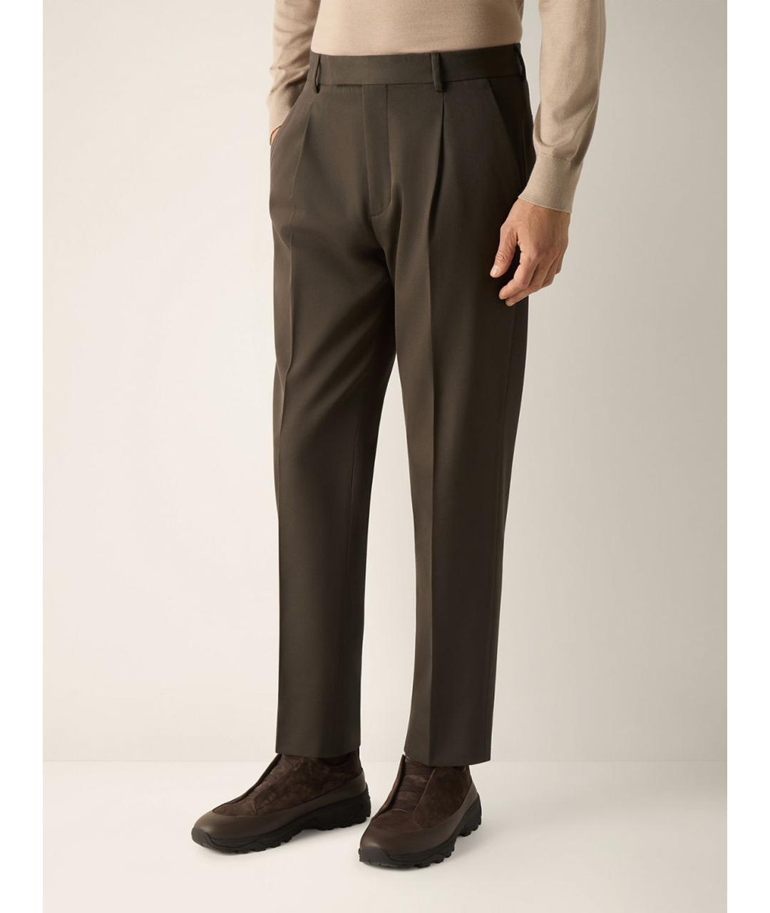 ZEGNA Зеленый классический костюм, фото 4