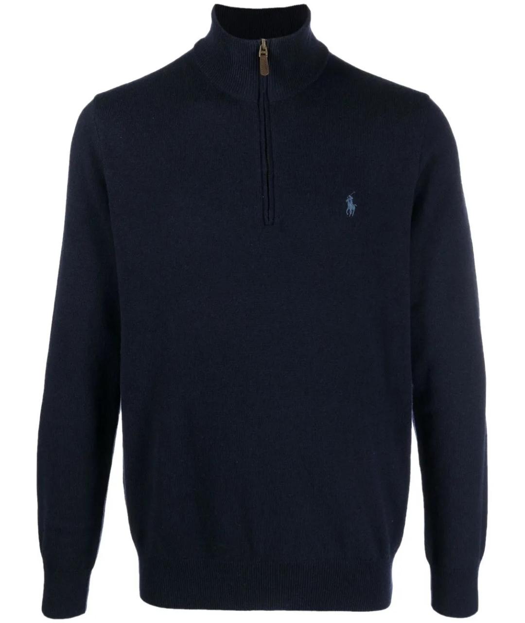 POLO RALPH LAUREN Синий шерстяной джемпер / свитер, фото 1