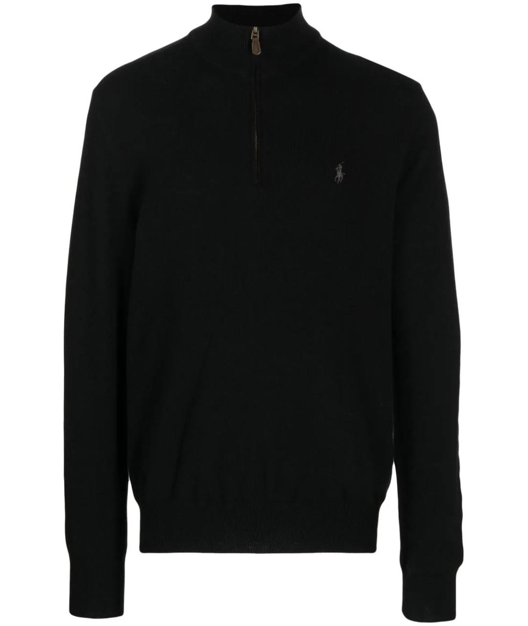 POLO RALPH LAUREN Черный шерстяной джемпер / свитер, фото 1