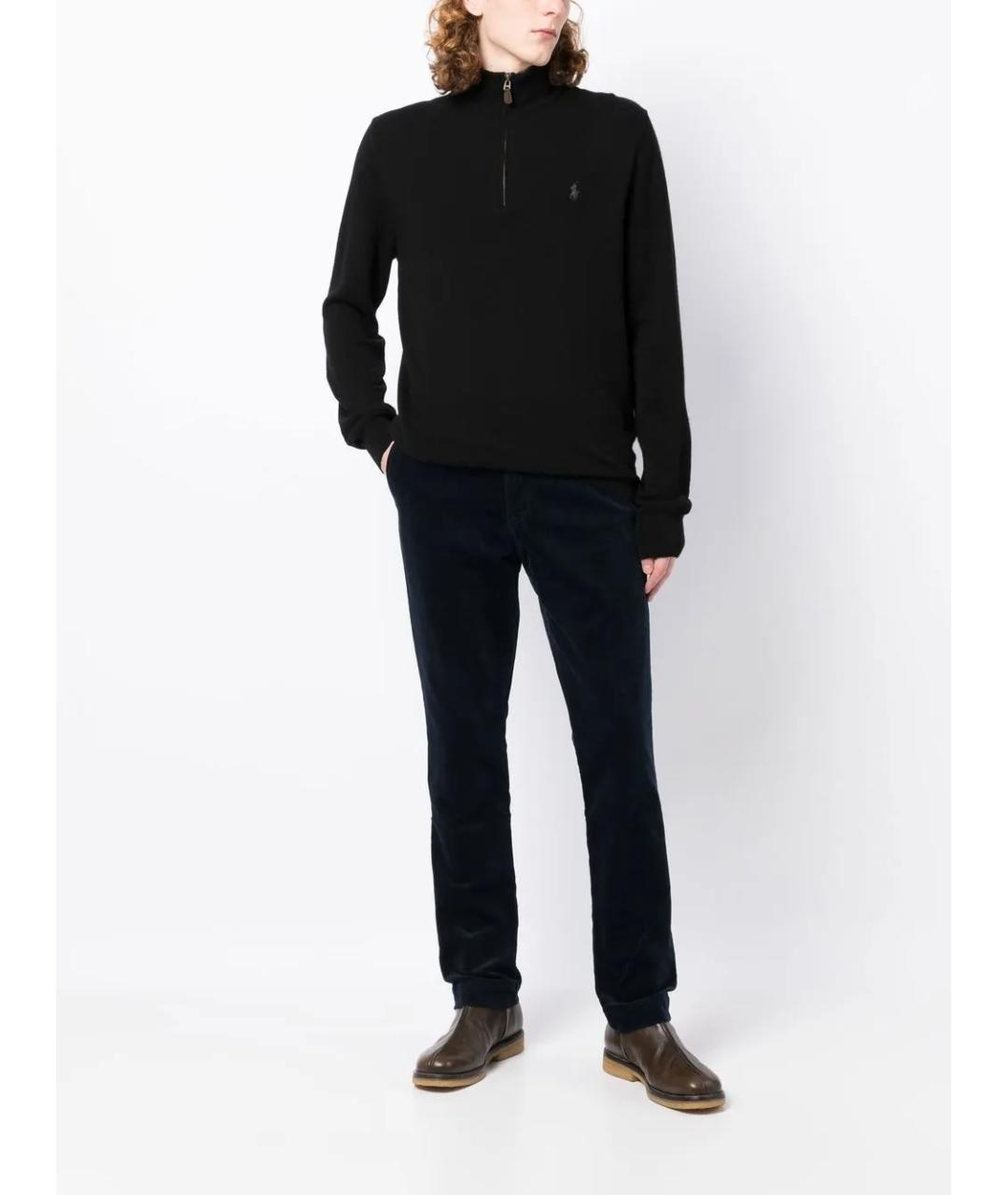 POLO RALPH LAUREN Черный шерстяной джемпер / свитер, фото 2