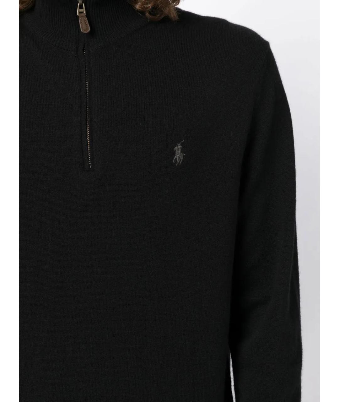 POLO RALPH LAUREN Черный шерстяной джемпер / свитер, фото 5