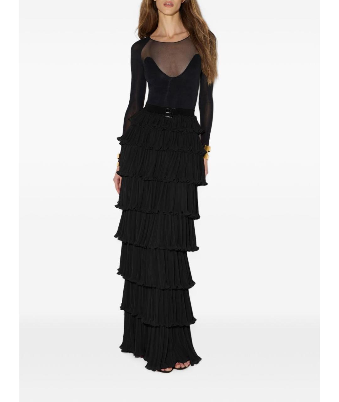 ELISABETTA FRANCHI Черное вискозное боди, фото 4