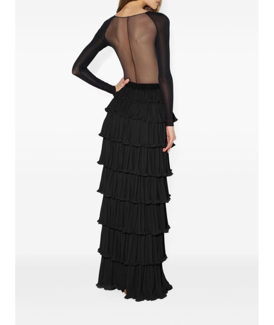 ELISABETTA FRANCHI Черное вискозное боди, фото 2