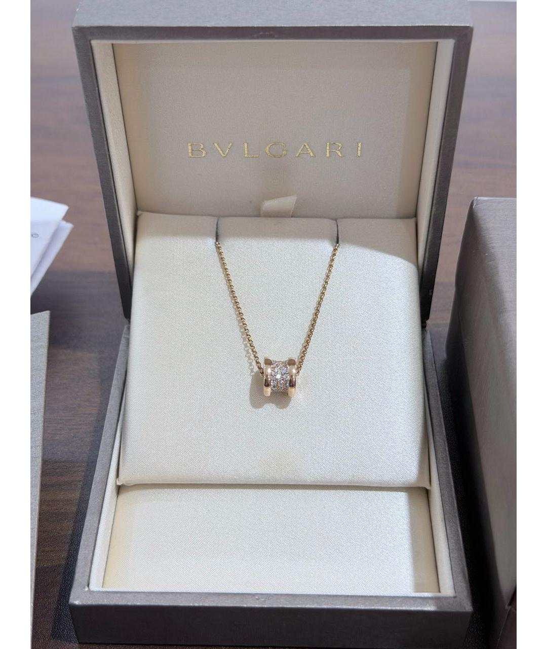 BVLGARI Золотая подвеска из розового золота, фото 3