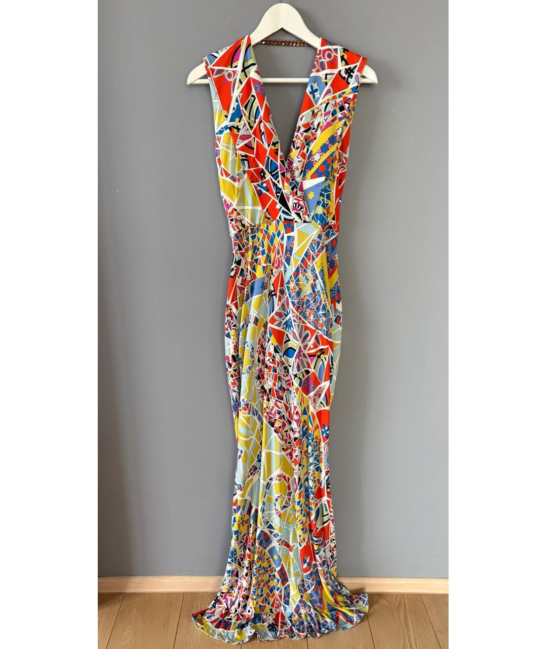 EMILIO PUCCI Мульти вискозное вечернее платье, фото 9