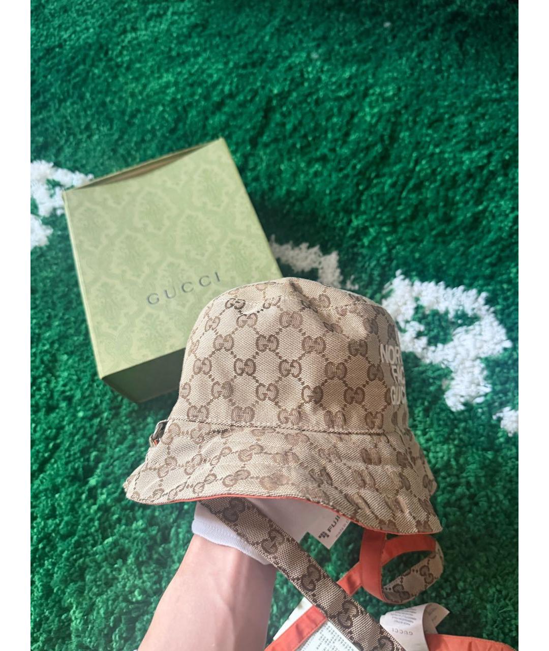 GUCCI Бежевая панама, фото 4