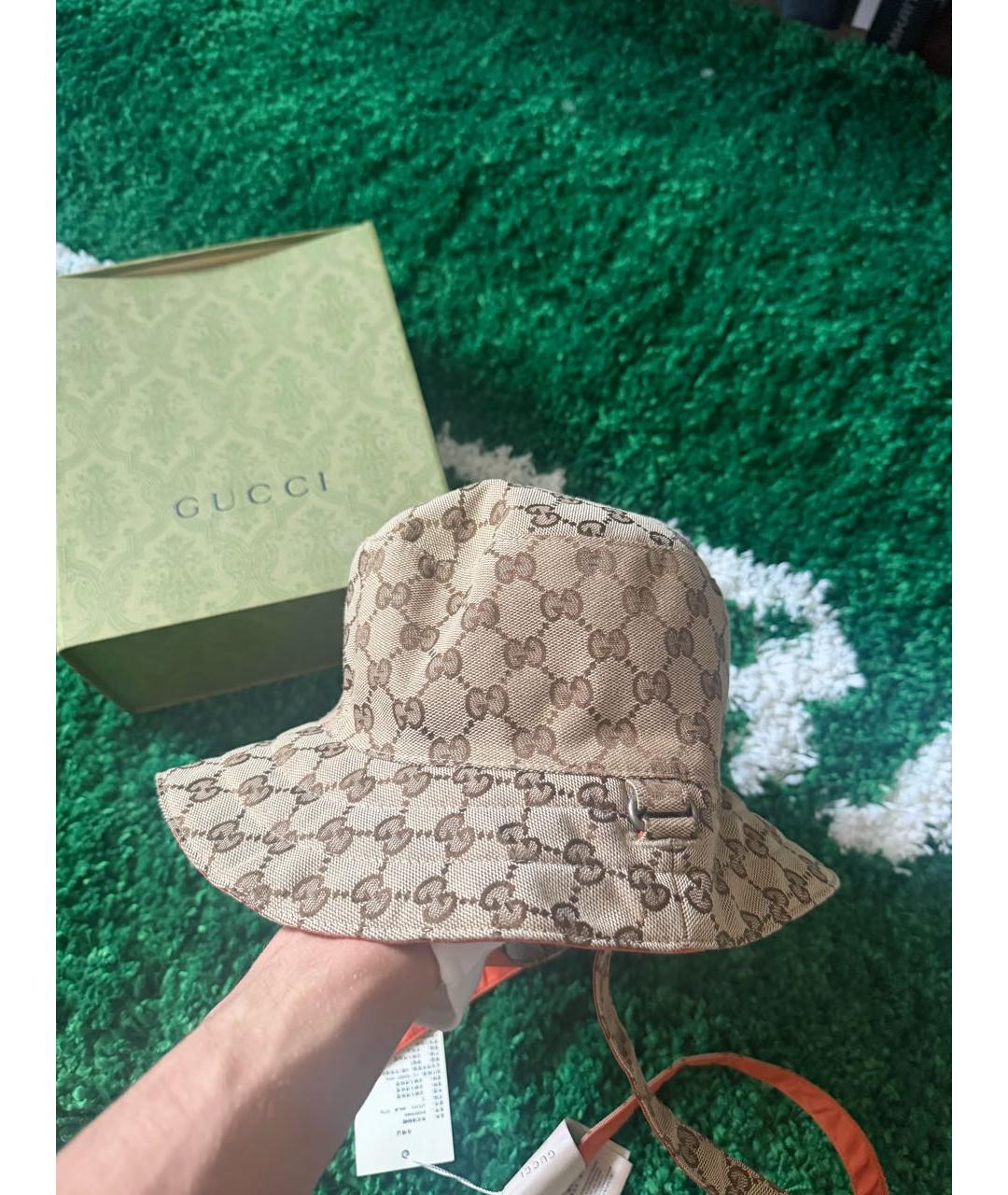 GUCCI Бежевая панама, фото 3